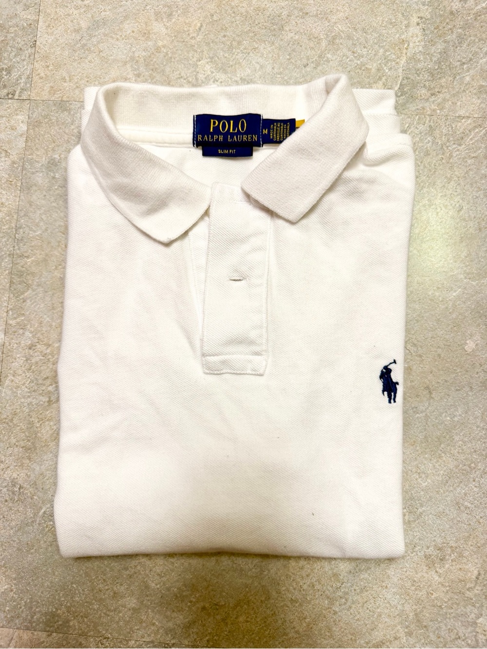 Polo by Ralph Lauren White Men's Polo with Navy Pony